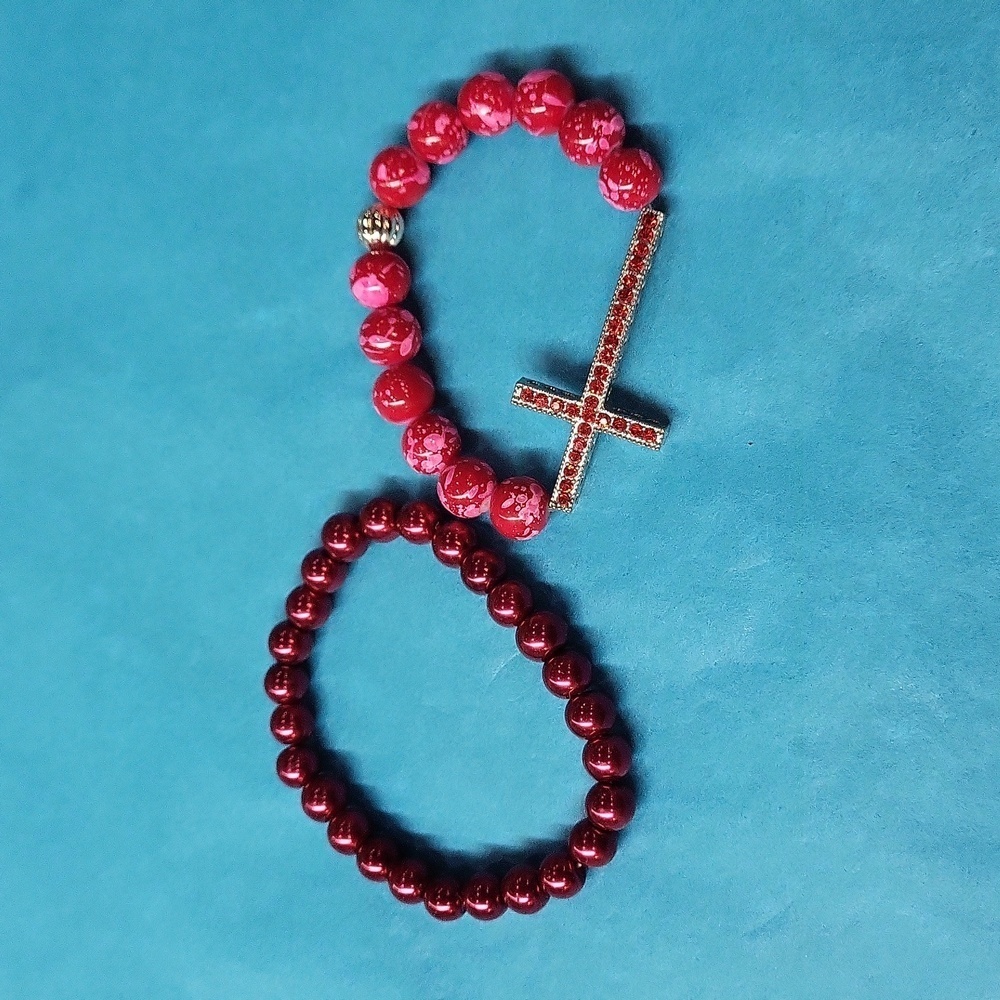 2 Beaded Bracelets